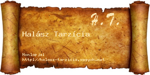 Halász Tarzícia névjegykártya